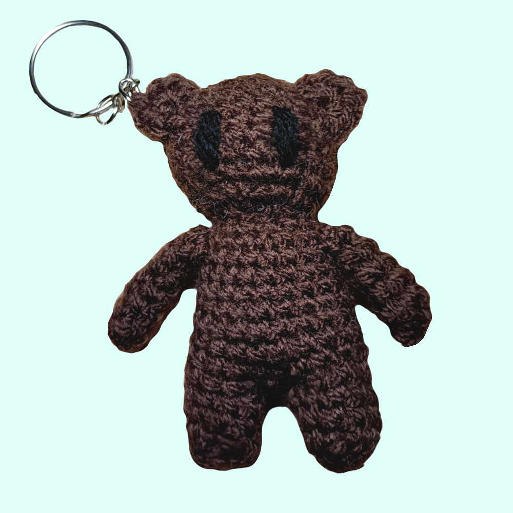 brown bear keychain.
