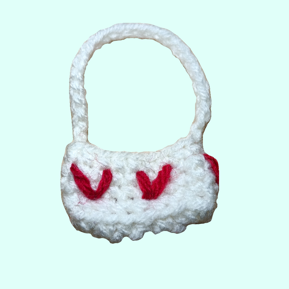 heart patterned regular bag.